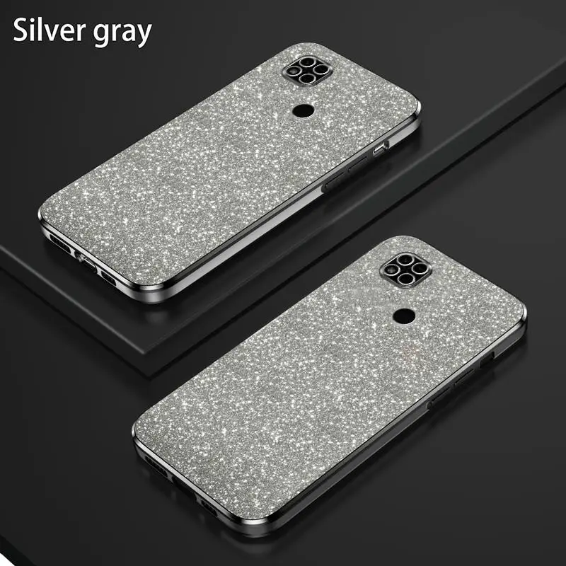 10 12 C 9 A Luxury Glitter Gradient Plating Case For Xiaomi Redmi 12c 10c 10a 9c Nfc 9t Women Soft Silicone Back Cover