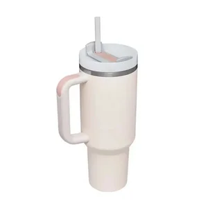 Kapaklı ve pipetli bardak, Su Şişesi, Paslanmaz Çelik Bardak Termos Vakum Seyahat Termal Kahve Fincanı, Stanley Kupası 40 oz Stanley kupası'nın en iyi 10 satışı, kahve - №5