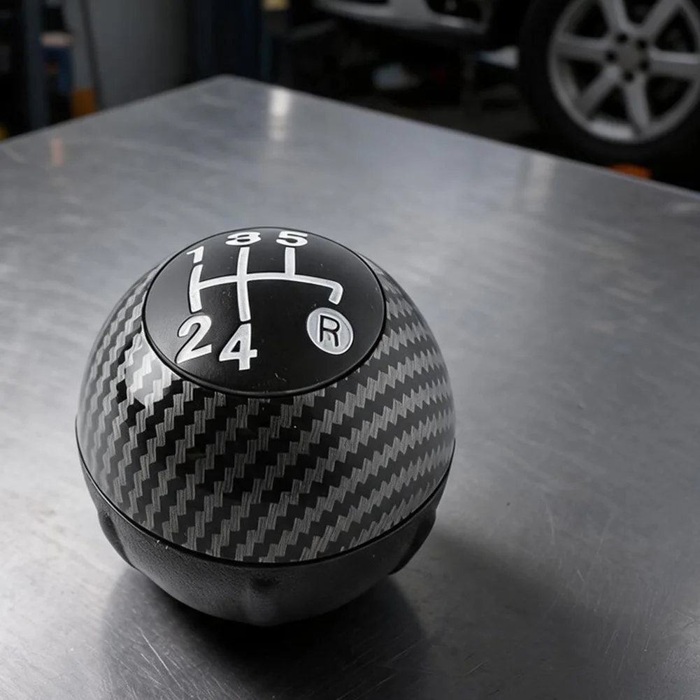 Carbon Fiber Texture Manual Shift Knob Fits For Fiat 500 For 500C 2007 2008 2009 2010 2011 2012 2013 2014 2015 2016 2017 2018