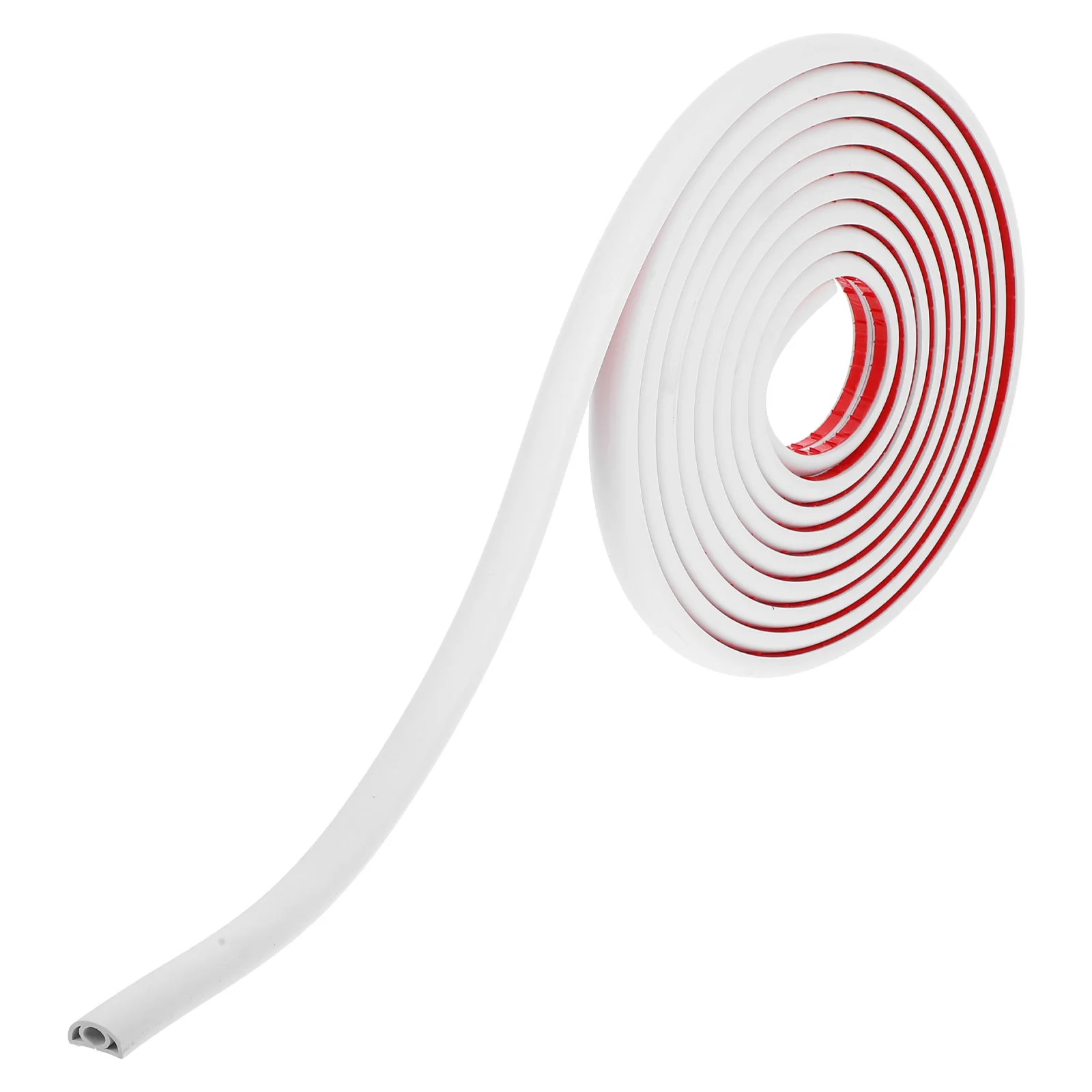 

PVC Wire Duct Cable ganizer Transparent Self Adhesive Cord Protector Channel Management Kit White Floor Cover Home Office