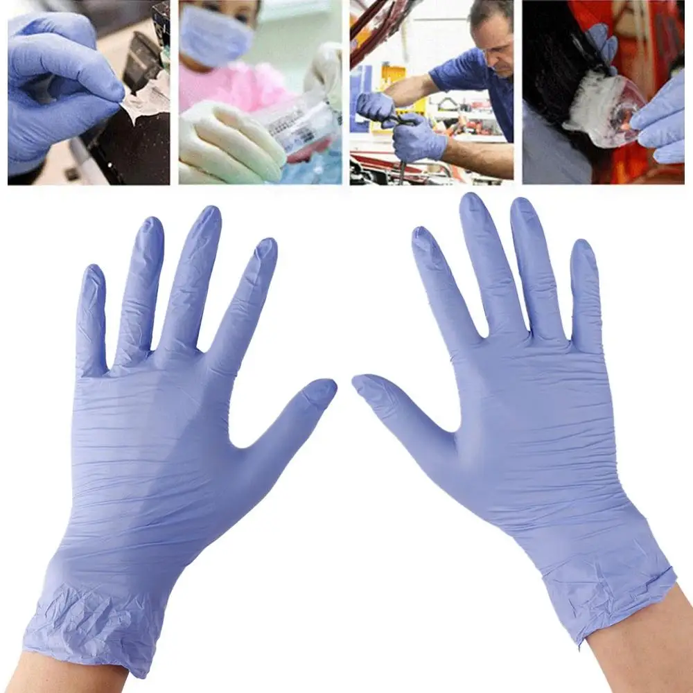 

50 Pair Tattoo Nitrile Rubber Gloves Disposable Sterilized High Elasticity Tattoo Latex Gloves Finger Protector Tattoo Supplies