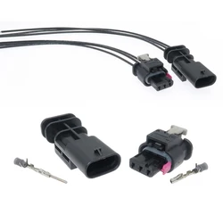 1 Set 3 Pin 1-1718644-1 1-1703496-1 1-1703494-1 2208316-1 0-2208317-1 Car Reverse Radar Waterproof Wire Connector for BMW VW