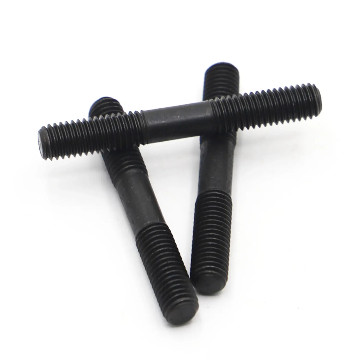 M8 M10 M12 Grade 8.8 Steel Rod Double Thread Screw Stud Screw Rod Stud Bolt GB901