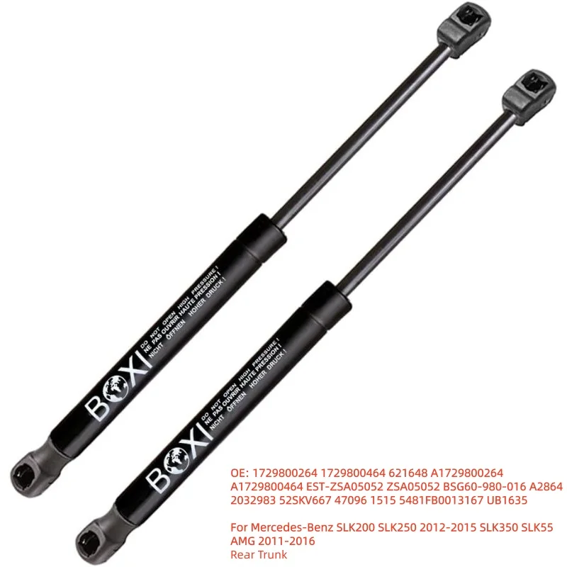 

BOXI 2Pcs Rear Trunk Lift Supports For Mercedes-Benz SLK200 SLK250 2012 - 2015 SLK350 SLK55 AMG 2011-2016 1729800464 Lift Struts