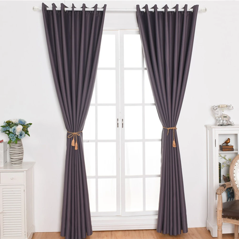 

2Pcs Blackout Decorative Home Living Room Sunlight Decorative Window Curtain Protection Bedroom Curtain Household