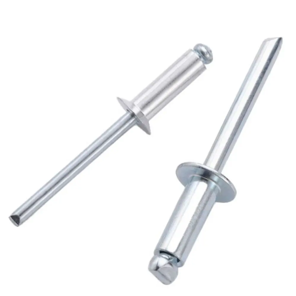 

500Pcs/Set 304 Stainless Steel Mushroom Head Rivets Kit 14 Sizes Black Pop Rivets Durable Round Head Open-Type Rivets