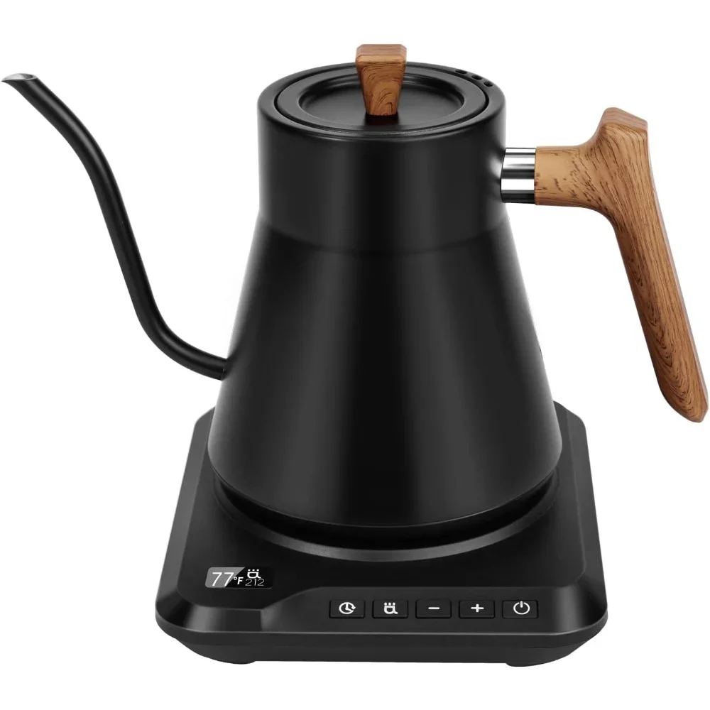 

Electric Kettle 1L Litre, ±1℉ Temperature Control, 100% Stainless Steel Fast Boil & Keep Warm Kettle OLED Display, Kettle