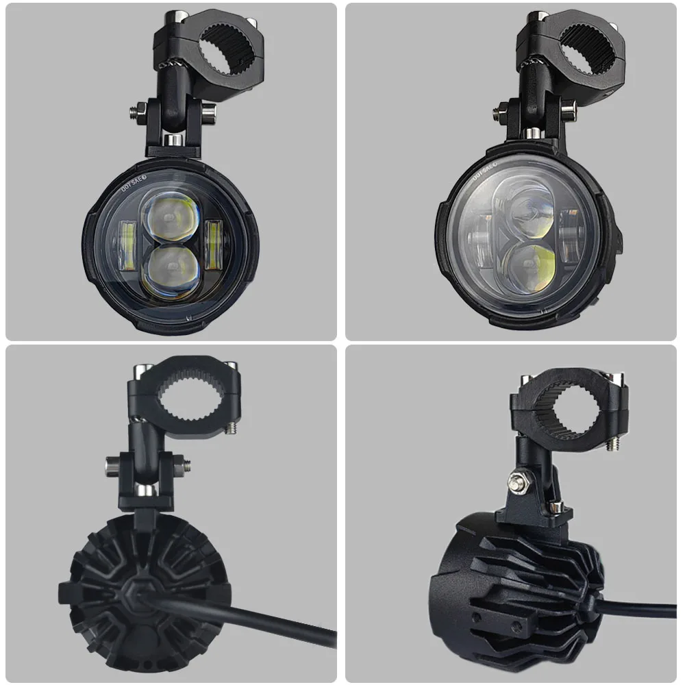 Universal Car Motorcycle Headlight Fog light Moto LED Auxiliary Fog Light Assembly Driving Lamp Motorbike Spotlight Headlamp.