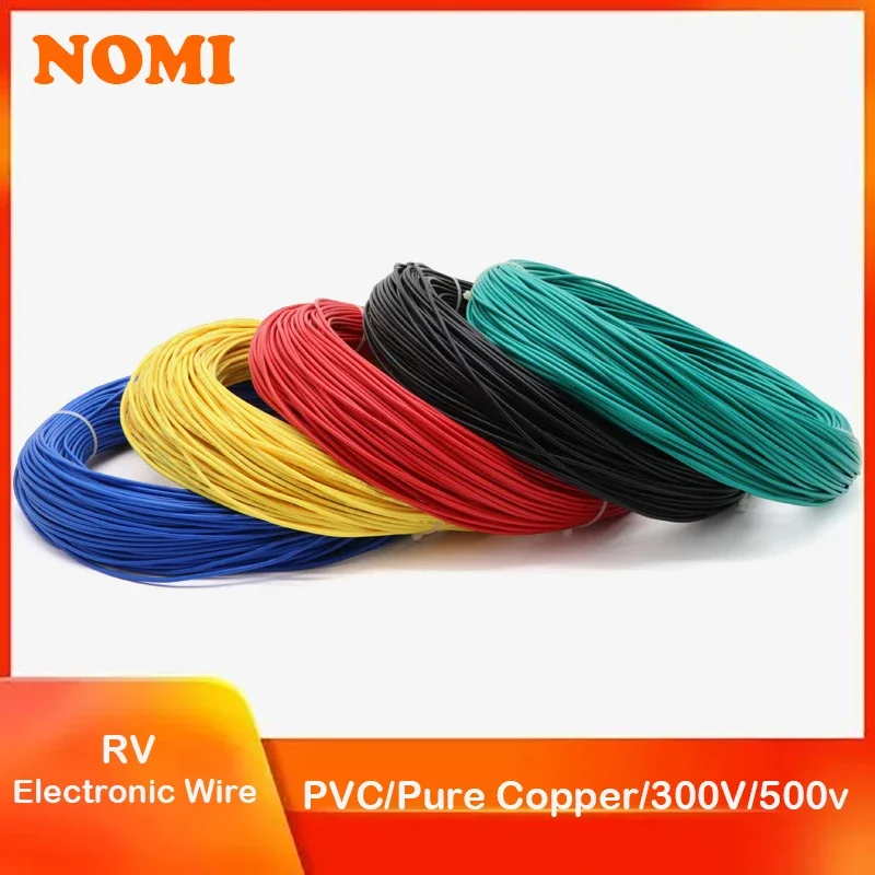 

RV Copper Wire Flexible Cable Electric PVC Electrical Cable 300/500V Single-Core Multi-Strand Flexible Wire For Car Audio Wires