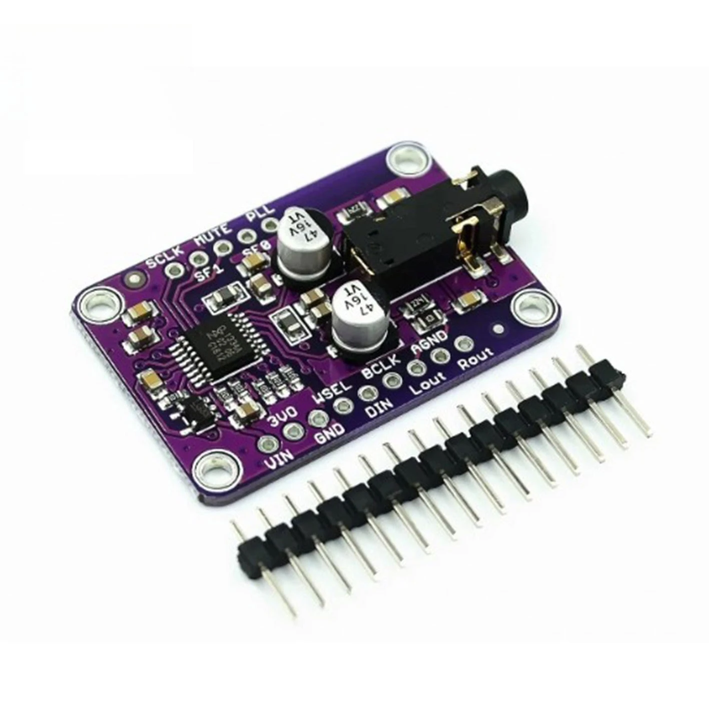 

UDA1334A Audio Decoder I2S Interface Stereo Headphone Amplifier Built-in Module