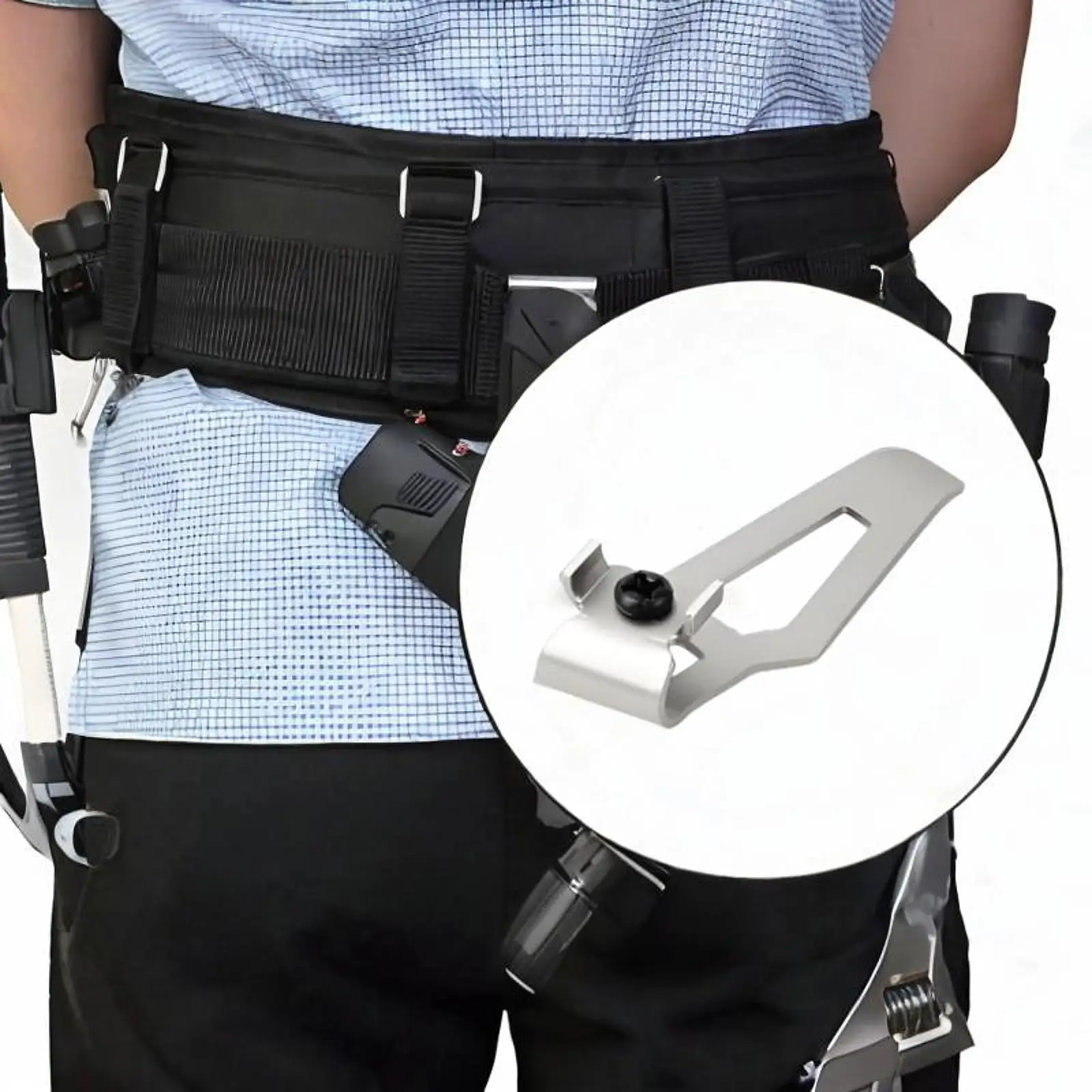 

Belt Clip Hook Professionals Easy to Install Practical Sturdy Compact Electric Tool Waist Hook Power Tool Waist Clip Accessories