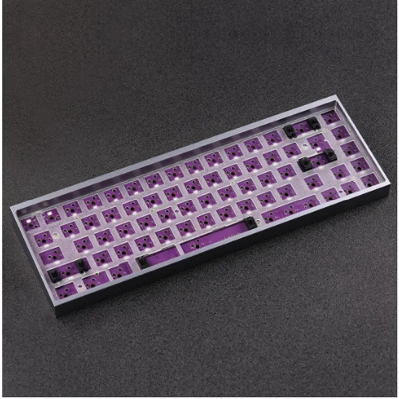 Imagem -05 - Placa de Posicionamento do Teclado Mecânico do Policarbonato Kbd68 Pcb Dz65 Rgb Tofu65 65 Layout Compatível com Tada68 Kbd68