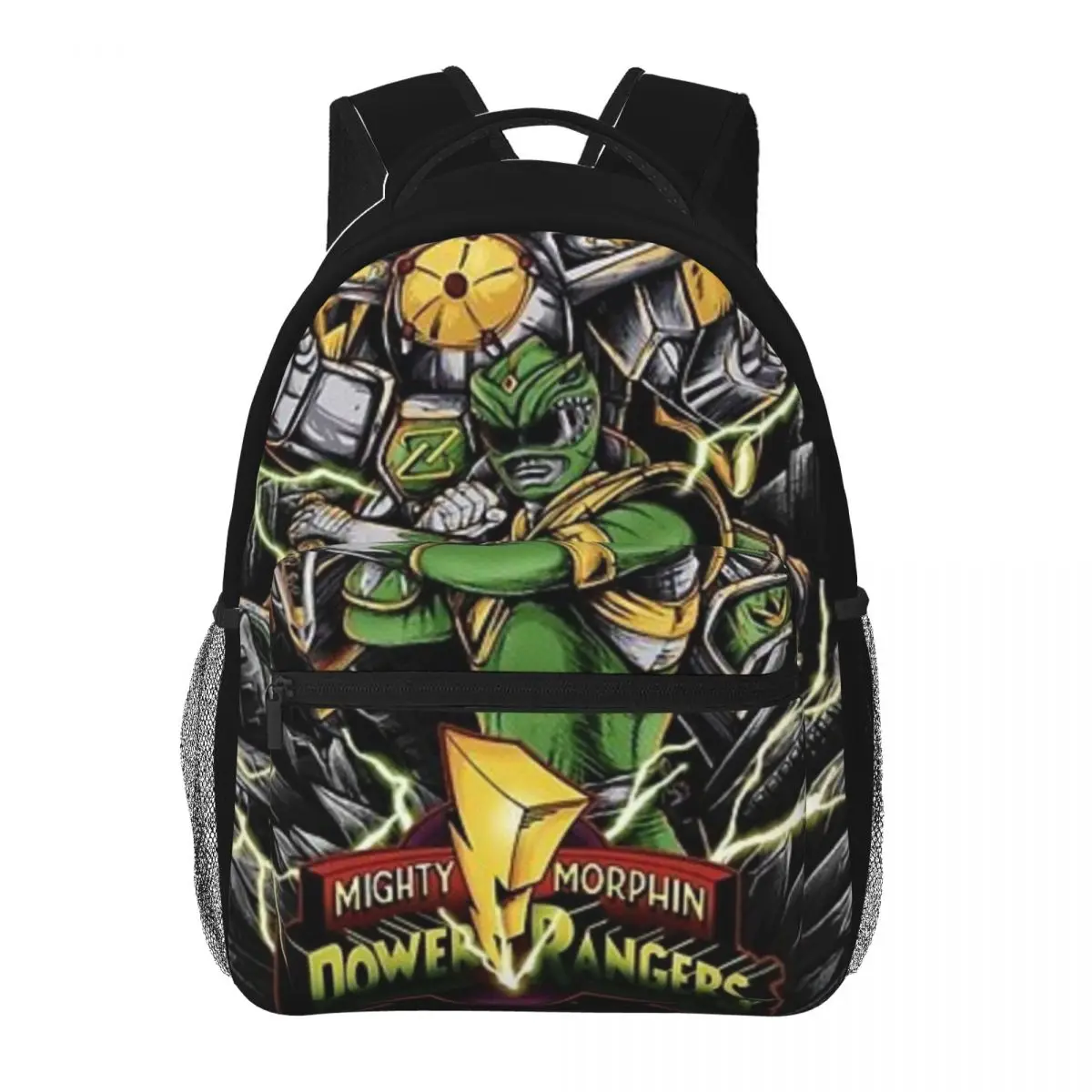 Go Green Ranger! Sac à dos étanche pour hommes et femmes, cartable pour garçons et filles, cartable pour étudiants et adolescents, 16 po