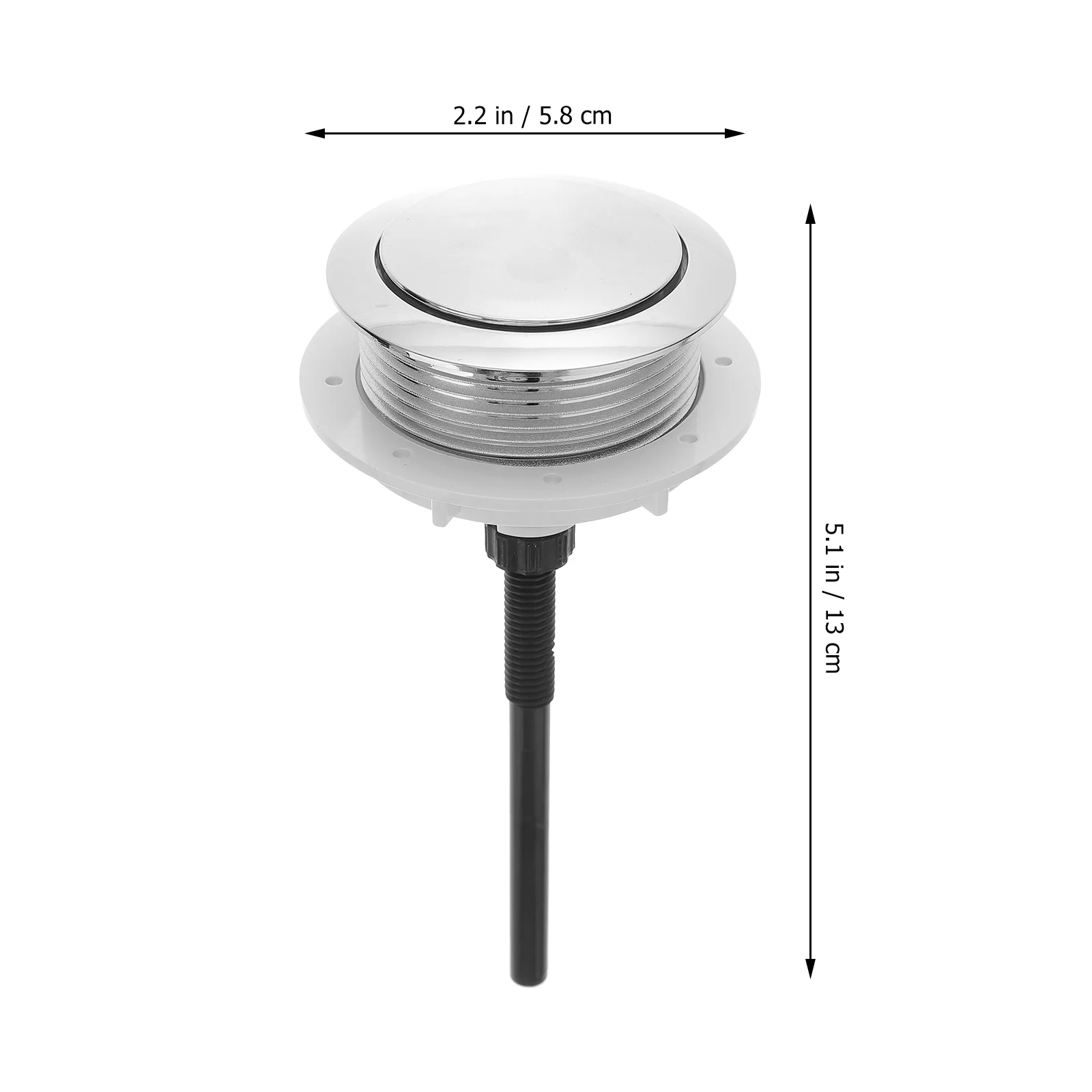 Water Tank Single Button Toilet Supplies Closestool Push Bidet Seat Abs Universal Flush Buttons Vacuum Parts