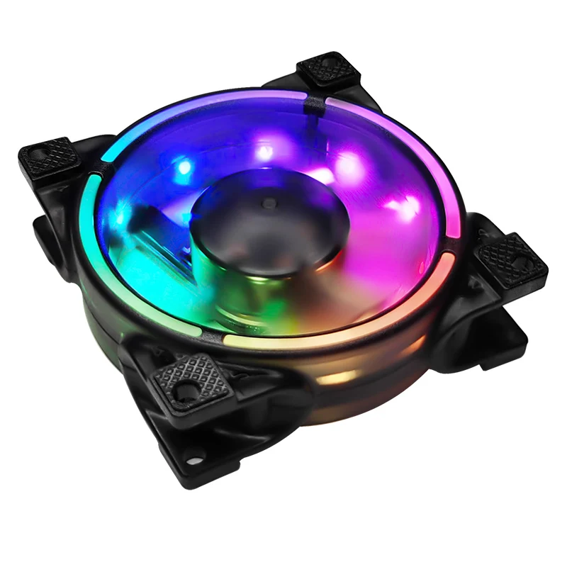 JUMPEAK 8025 80mm Computer Case Fan Magnetic Bearing ARGB Sync 4Pin PWM 8cm PC Cooling System CPU Radiator Cooler RGB Fan