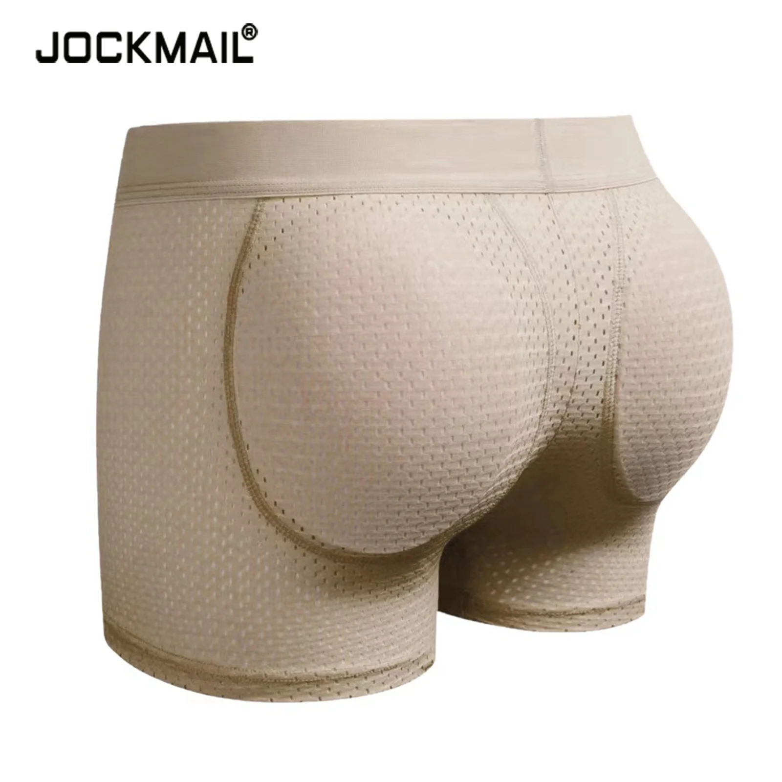 

Трусы-боксеры JOCKMAIL мужские, пикантное нижнее белье с подкладкой, сетчатые сращивающиеся, увеличивающие рост, с пуш-ап подкладкой, шорты-боксеры