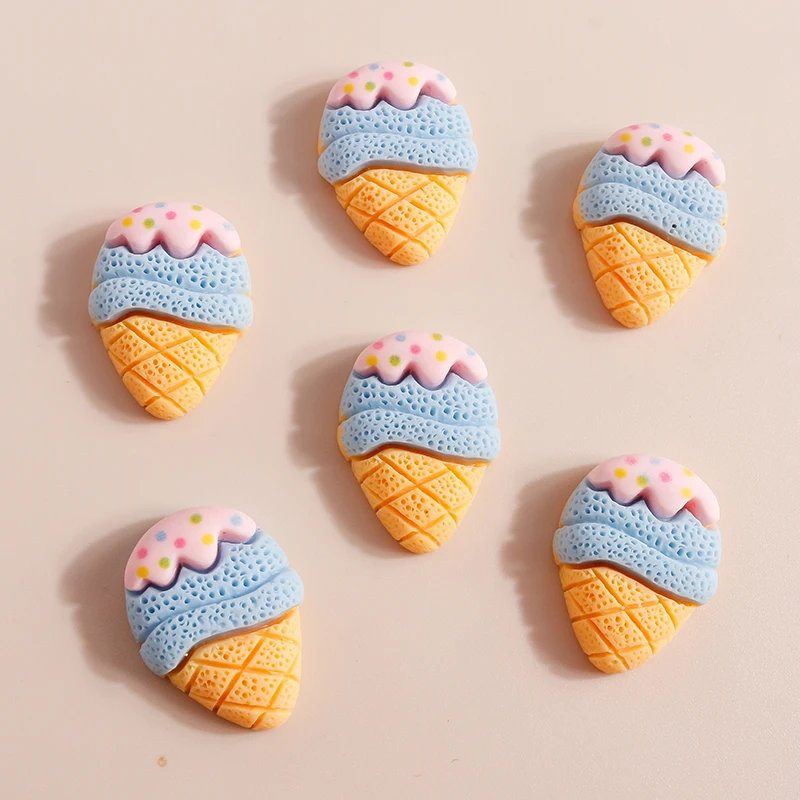 10 Stück Mix Mini Süße Lebensmittel Dessert Donut Kuchen Flache Rückseite Harz Cabochon Verzierungen DIY Scrapbooking für Mädchen Haarschleifen – Detail 27