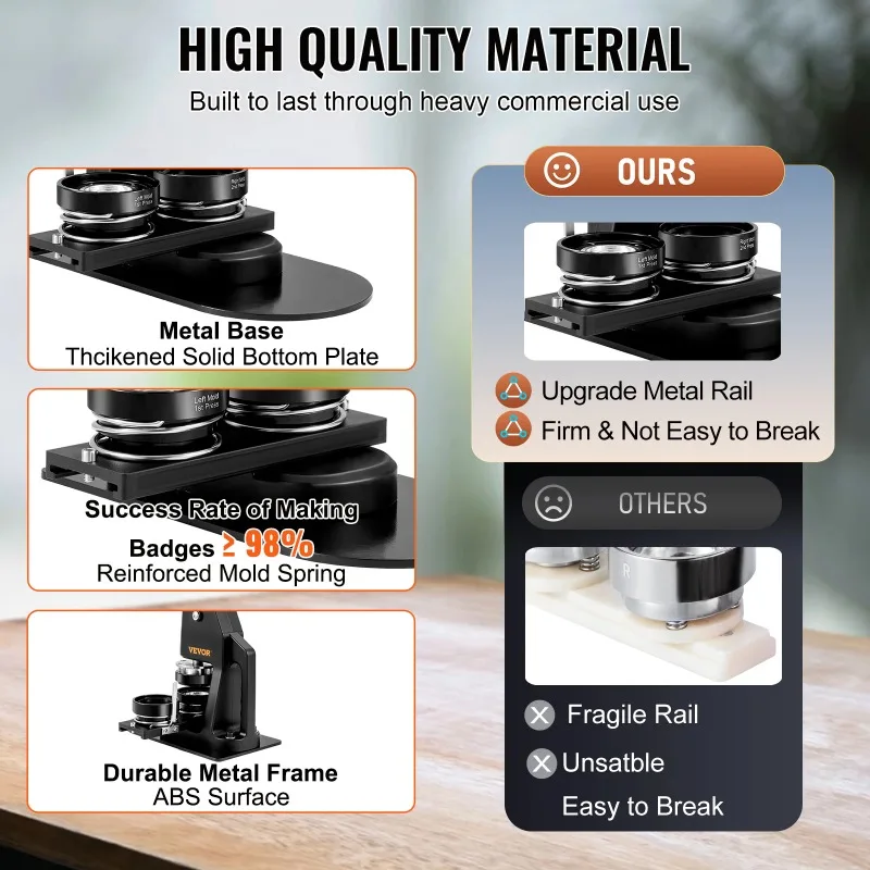 25 + 58 مللي متر/32 + 58 مللي متر Bge صانع آلة DIY زر دبوس مع 500 قطعة أجزاء مجانية الصحافة عدة دائرة تصنيع زر صنع أداة