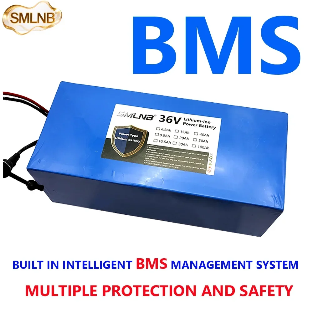

Аккумуляторный блок Li-ion 21700, 1000 Вт, высокой мощности, с BMS, настраиваемый, с различными типами разъемов, 36В, 10S4P, 20Ач