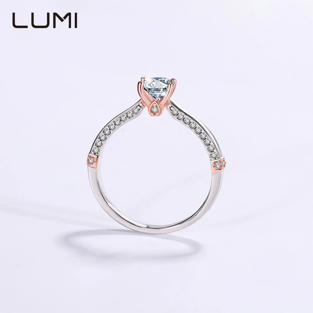 

Модное женское кольцо из стерлингового серебра 925 пробы с муассанитом 0,5 карата - элегантное женское кольцо для вечеринки, свадьбы для женщин, подруги, мамы