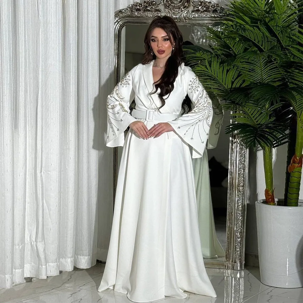 

Xqy500250 Fashionable Women's Dress With Rhinestone Belt 2026 Muslim Long Dress Robe Abaya Ramadan Dubai Luxury Islam Elegant