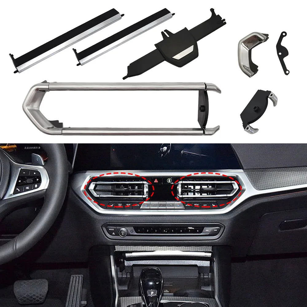 Car Front Air Vent Grille Clips Trim Parts A/C Outlet Repair Kits For BMW 3 Series G20 G29 G01 320 323 X3 Z4 64119855415