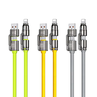 4-in-1 Kirsite Cable 240W Super Fast Charging Multiple Functions for iPhone8-16 ProMax iPad Notebook Tablet Mobile Phone Samsung