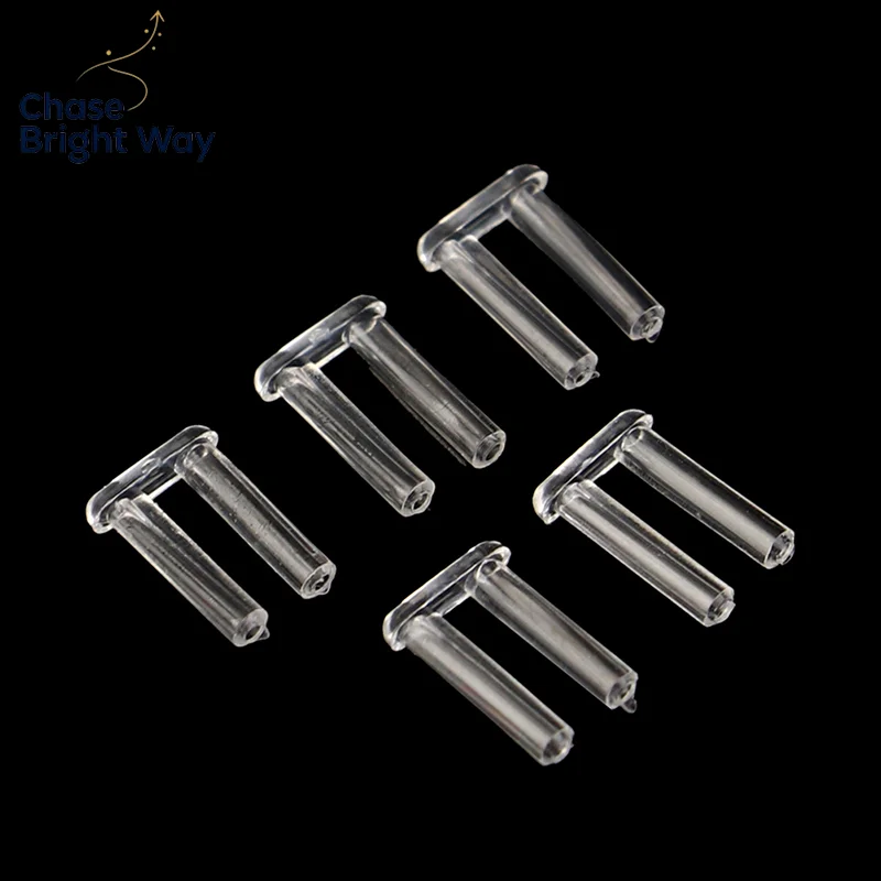 100Pcs/Set Double Rubber Plug For Frameless Glasses Spare Buckle For Prescription Glass Glasses Equipment Accessories