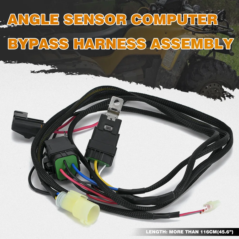 Angle Sensor Computer Bypass Harness Assembly (ASSY) For 98-04 Honda Foreman 450 ES  For All Te Fe And Es Models w/ Relays