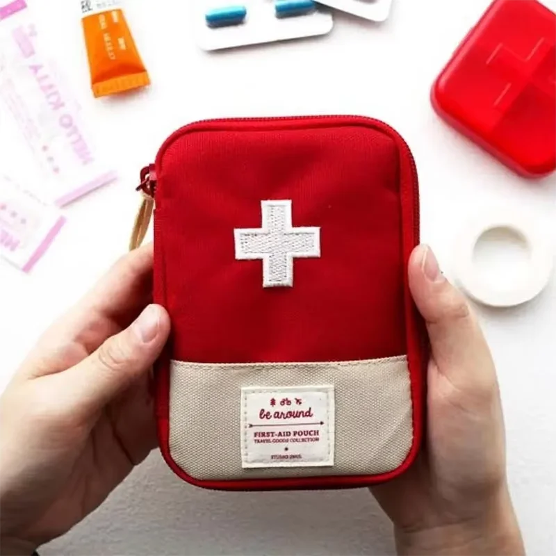 

Home First Aid Small Medicine Kit Home Medicine Storage Travel Outdoor Mini Portable Small Box Medical First Aid Kit
