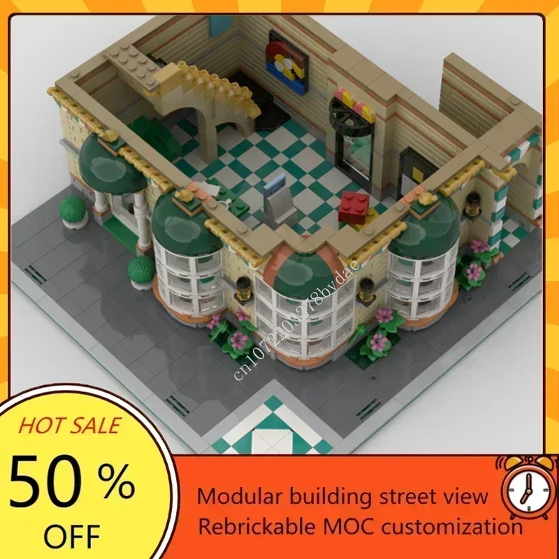2321PCS Art University Modular MOC Creative street view Model Custom Puzzles Architecture DIY Education Assembly Model Toy Gift