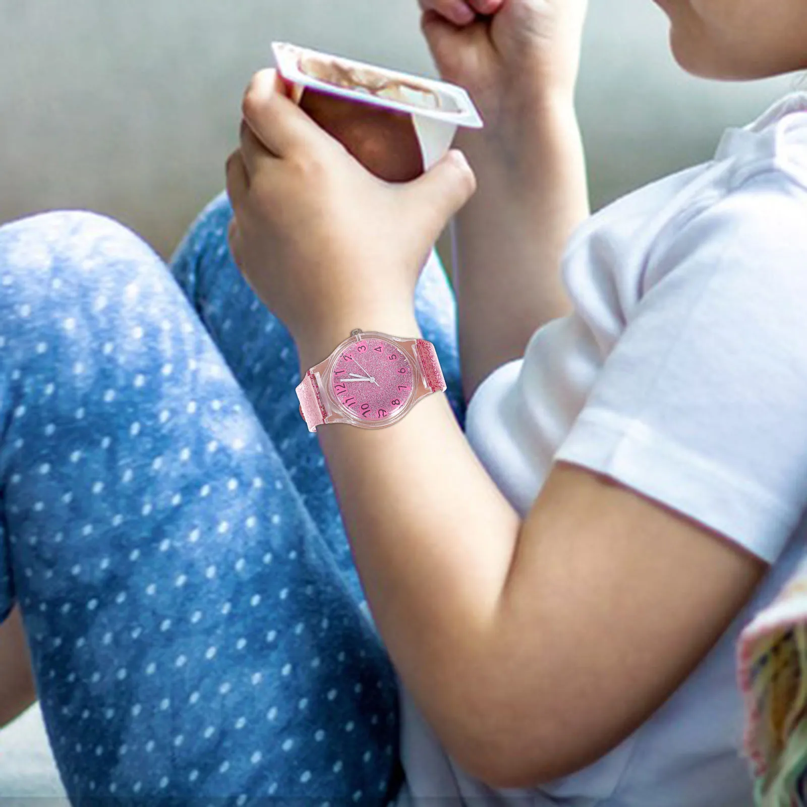 Kids Watch Colorful Shining Design Creative Quartz Movement Adjustable Strap For Children Birthday Gift Wrist Decoration Fashion