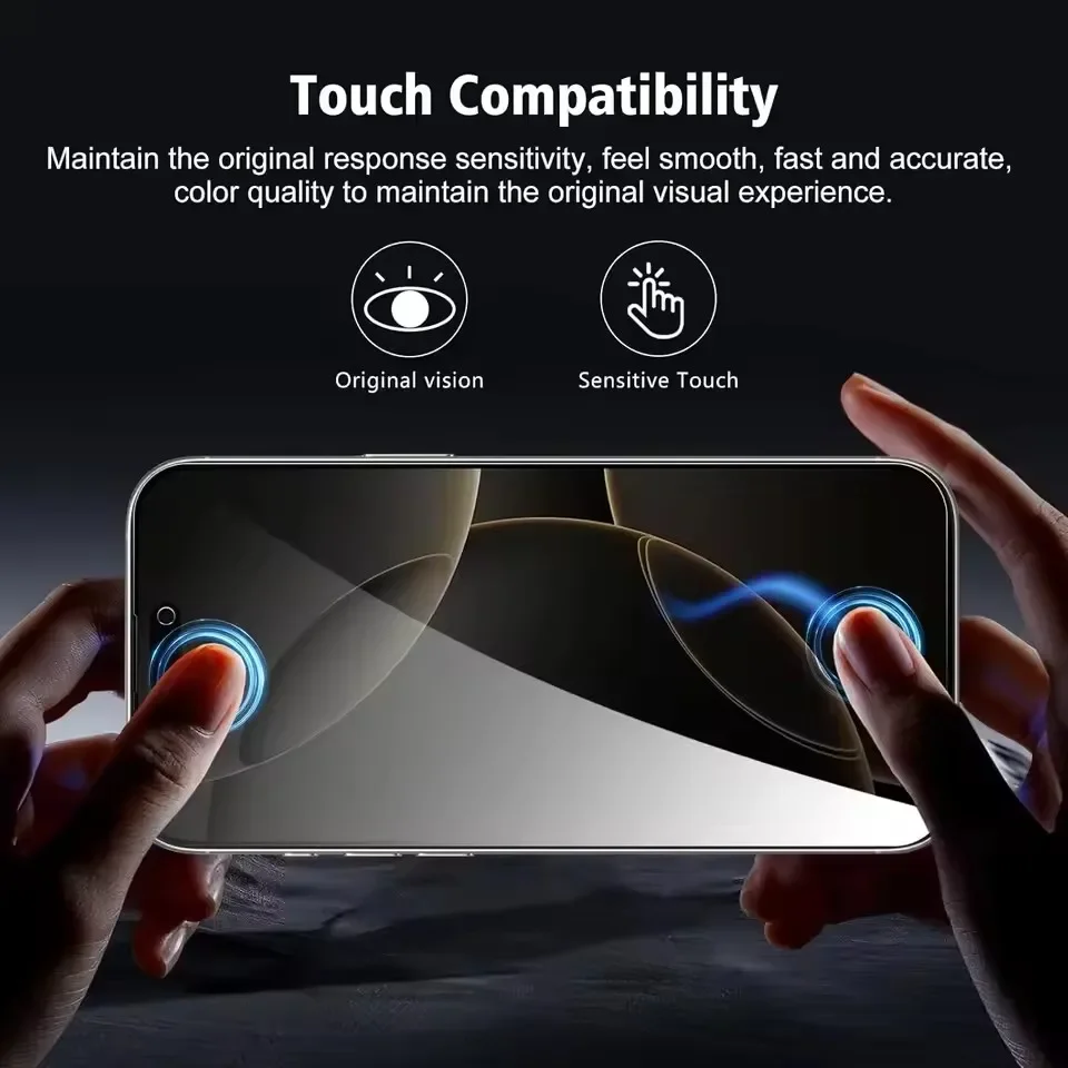 2Pcs Privacy Screen Protector for IPhone 15 13 12 11 14 16 Pro Max Mini Anti-spy Glass for IPhone XS X XR SE 7 8 14 15 16 Plus