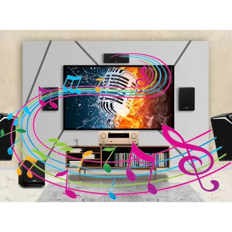 Best 100W Professional Mixer Amplifier Powerful Karaoke USB SD Wireless Blue Tooth Microphone Multifunction Integrated Analog St