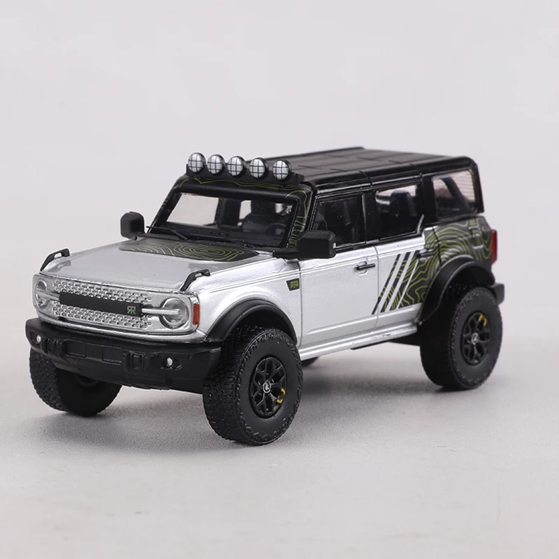 SHADOW PRO 1:64 Bronco 4-Door Open-top SUV Alloy Model Car