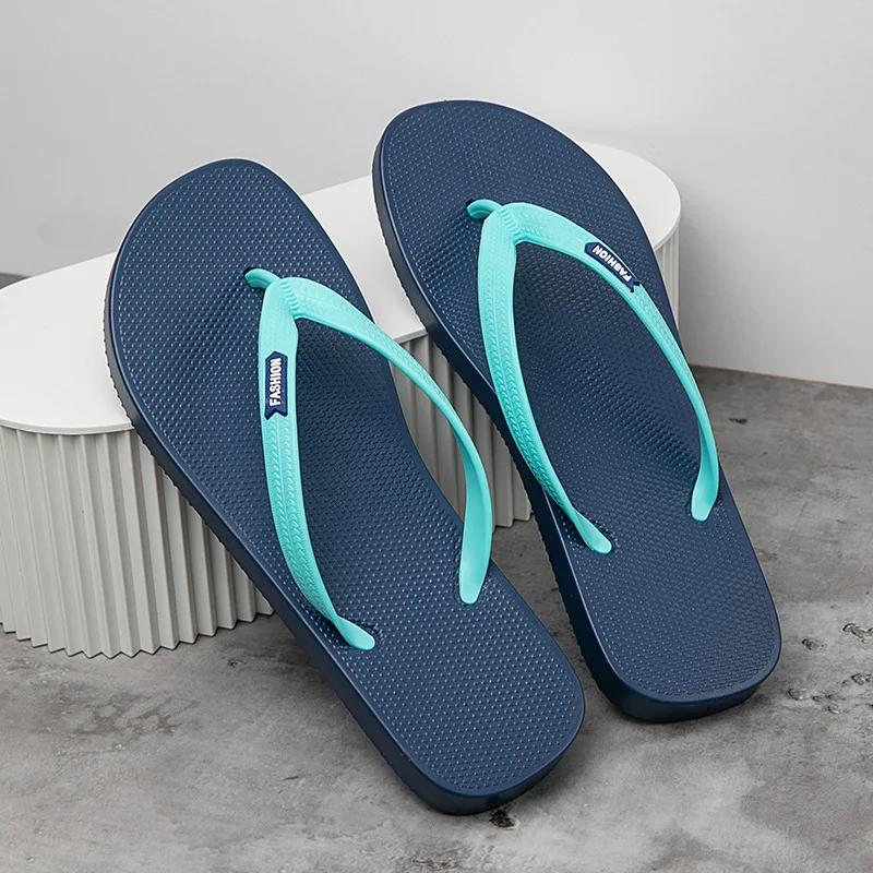 

Fanceey Minimalist Flip Flops Summer Fashion Men's Slipppers Anti Slip Wear-resistant Sports Sandals Soft Beach Casual Shoes
