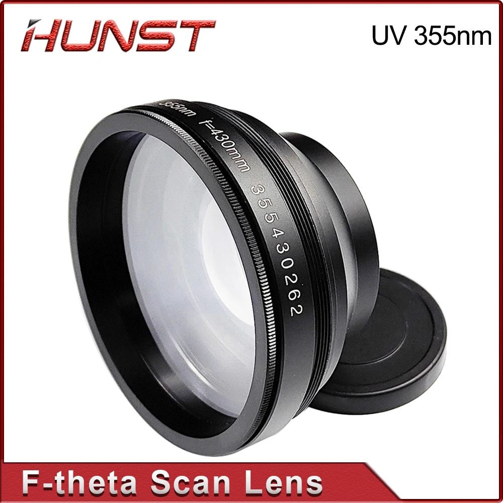 Hunst F-Theta 355nm Lente di scansione laser UV 70*70mm 110*110mm 175*175mm 200x200 300*300mm Specchio di campo per macchina per incisione laser UV