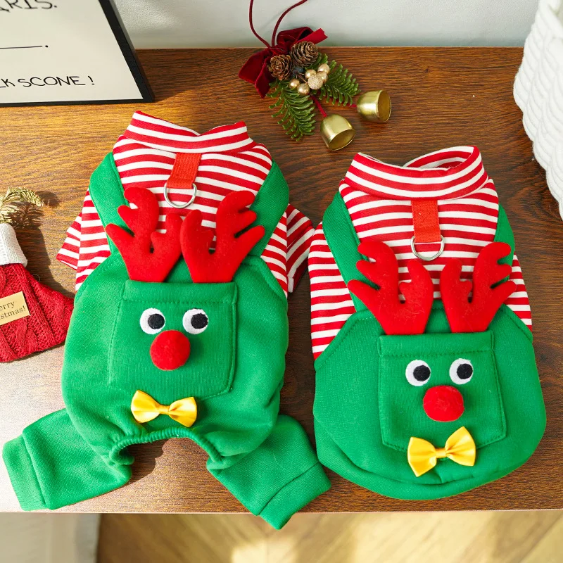 Christmas four-legged vest for dogs and cats