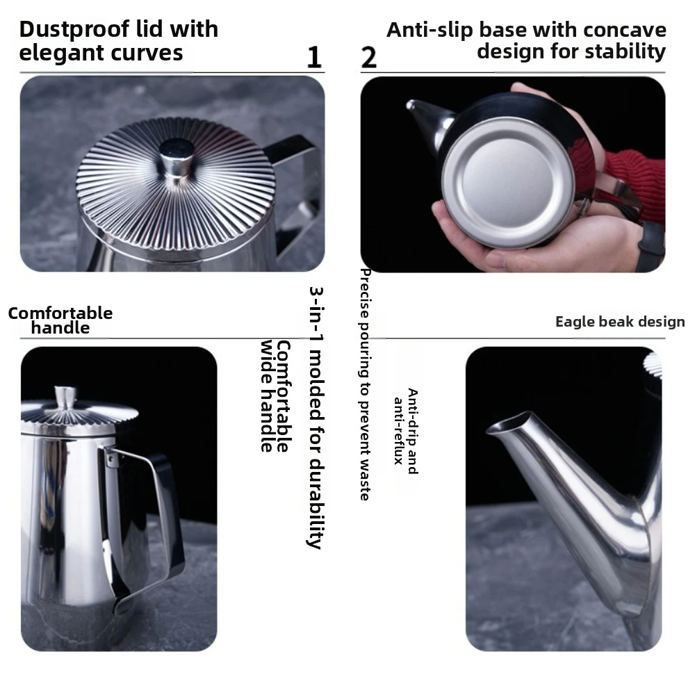 

Thickened Stainless Steel Oil Bottle Large Capacity Leak-Proof Vinegar Dispenser Rustproof Anti-fall Seasoning Jars Kitchen