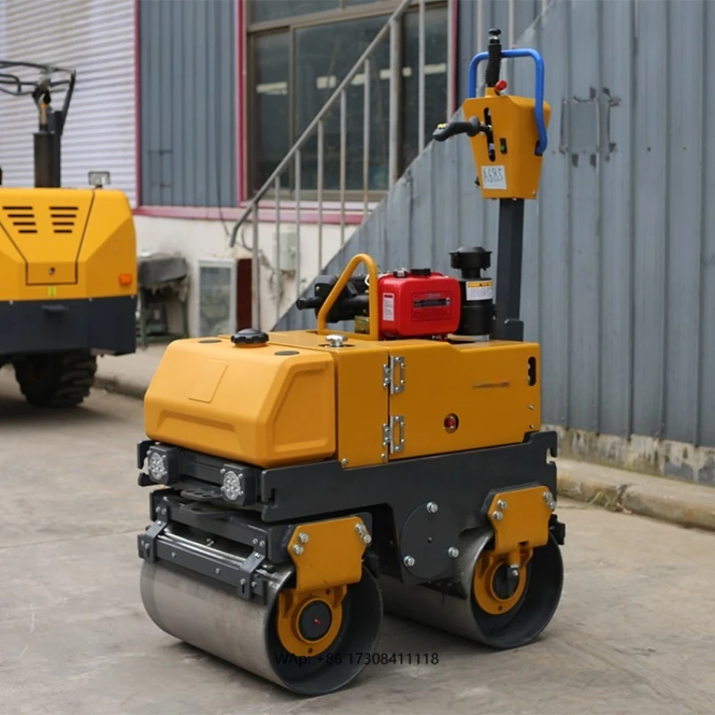 800kg Hand Roller Compactor Machine with Double Drum