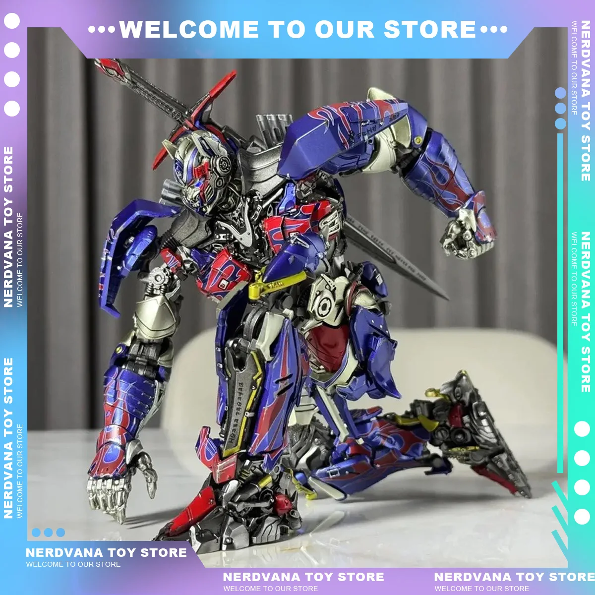 20cm YoloPark The Last Knight AMK PRO Series Optimus Prime Model Kit Action Figures Decoration Ornament Toy Statue Gift