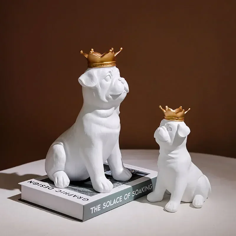 Creative Crown Shar Pei Dog Decoration Simple Model House Home Decoration Crafts Entrance TV Cabinet Ornaments Home Decor