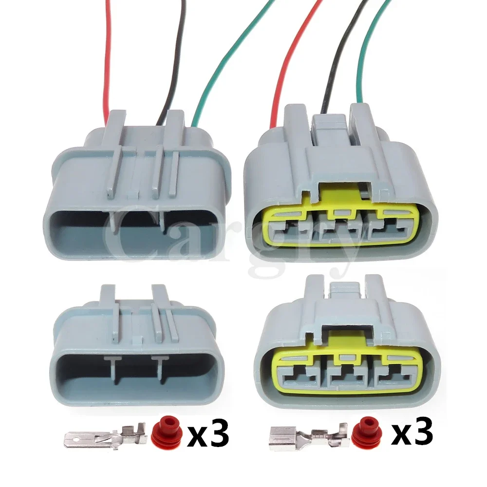 1 Set 3P QLW-A-3F-B QLW-A-3F-GR Car Fans Wiring Harness Socket AC Assembly Automotive Electronic Fan Plug