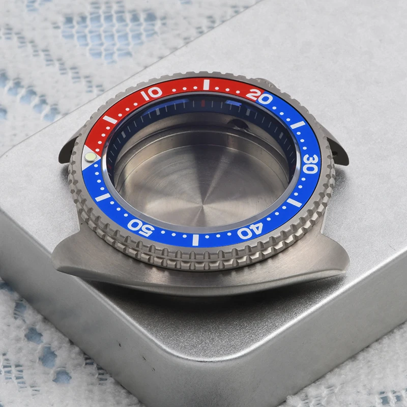 HEIMDALLR Watch case 45mm Titanium Turtle 6309 Diver Watch Case Sapphire 20Bar Waterproof Fit Seiko mod For NH35/36 Movement