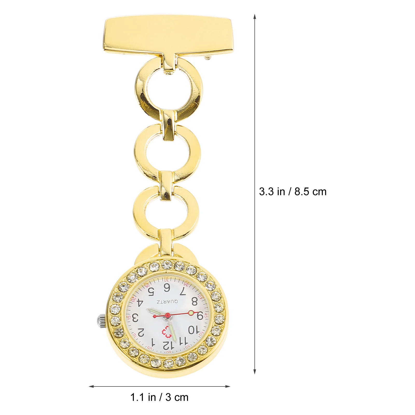 

Nurse Watch Creative Chest Hanging Pocket Watch Durable Plastic Alloy Nurse Watches Hospital Medical Gift Birthday Gift