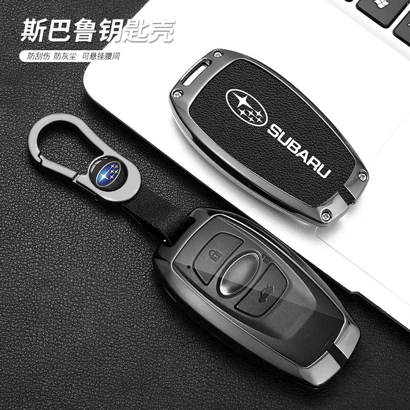 Car Smart Key Case Cover Shell For Subaru WRX XV Crosstrek Legacy BRZ Forester Impreza STi Outback 2015-2019 Keyless Accessories