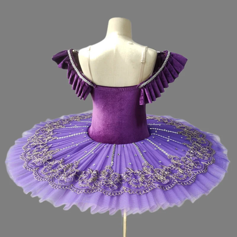 Novo vestido de balé infantil dança gaze meninas cisne lago desempenho ballet tutu
