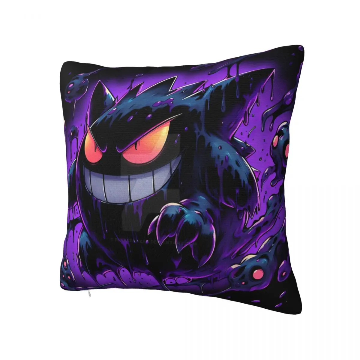 Pokemon Gengar Cartoon Pillow Case Fashion Pillow Cover Soft Graphic Cushion Cover Pillowcases For Sofa Home Decorative