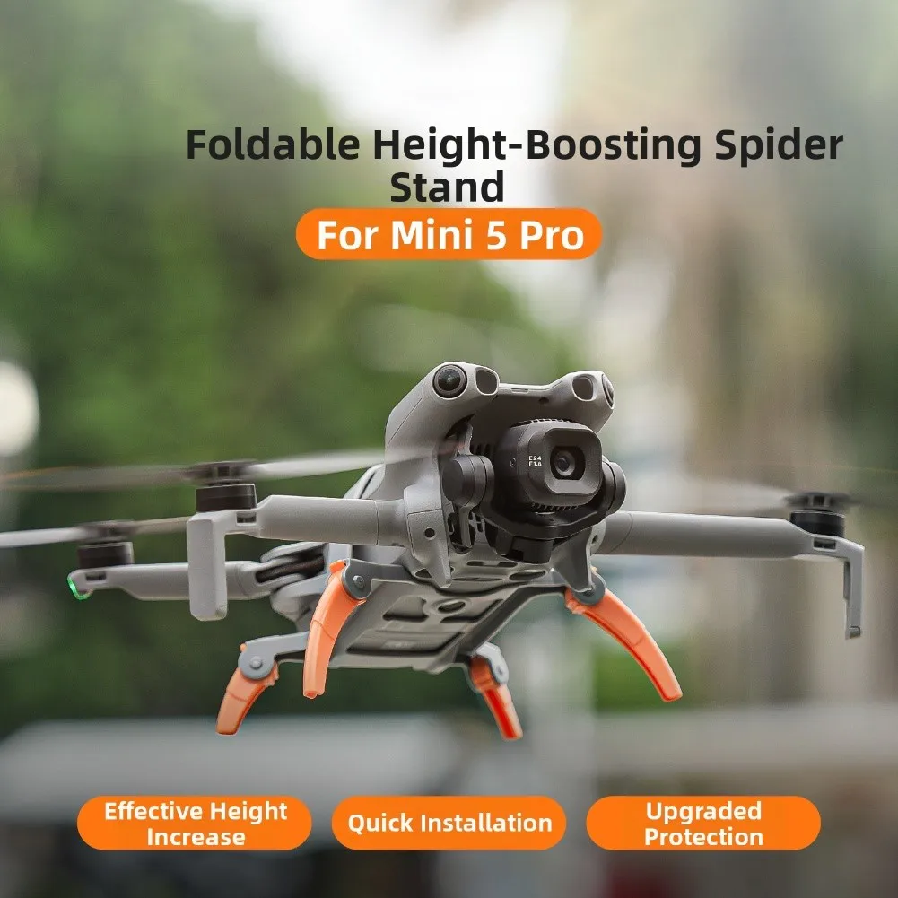 Folding Height Extension Landing Gear For DJI Mini 5 Pro Quick Setup Gimbal Protection Support Leg Drones Replace Accessories