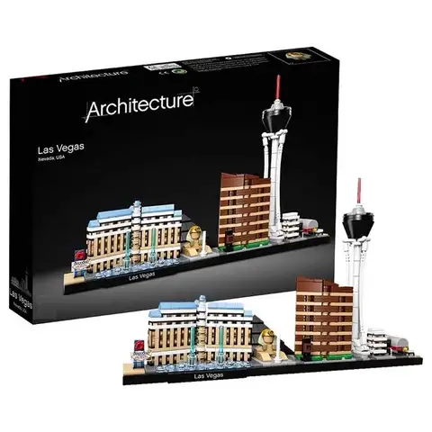 501PCS 라스베가스 건축 빌딩 블록 Wynn Bellagio 호텔 건설 Bircks 장난감 아이 선물에서 Stratosphere Tower Encore